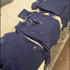 FIGS scrubs- Navy, 3 pairs